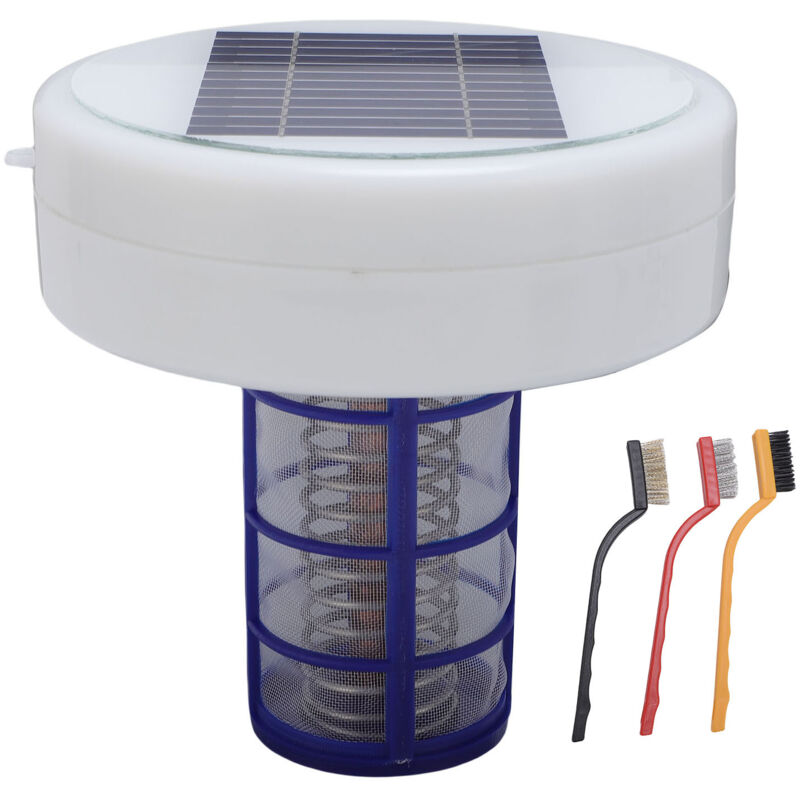 Solar-ionisator Für Schwimmbad, Schwimmendes Kupfer-ionisations-reinigungsgerät Mit Panel Für Schwimm-spa