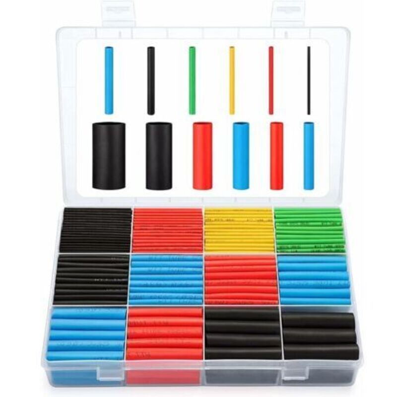Et1001 Satz Von 560 Schrumpfschläuchen Zur Elektrischen Isolierung, 5 Farben, 12 Größen, Debuns
