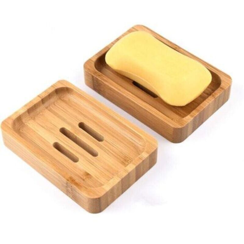 2 Stück Natürliche Bambus-holz-seifenschale, Seifenbox Für Badezimmer Und Dusche, Handgefertigte Seifenablage Für Seife, Schwämme Und Mehr
