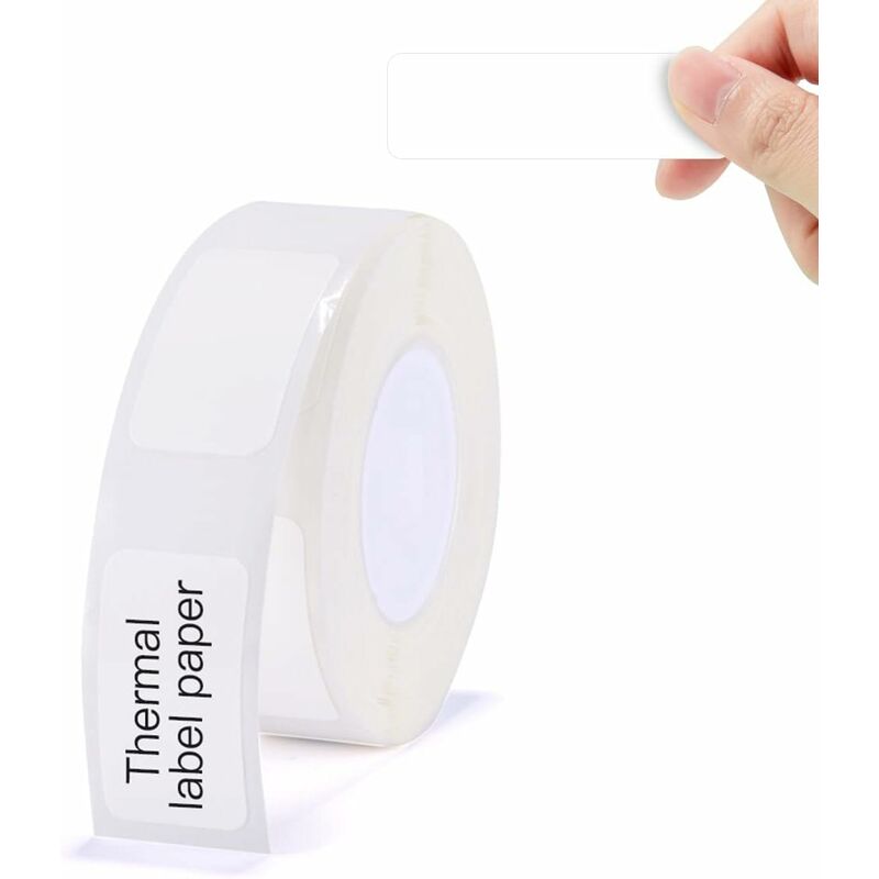 Selbstklebende Etikettenrolle Für Niimbot D11/d110/d101 Thermodrucker, Wasserdicht, Reißfest Und Einfach Auszutauschen, Weiß, 15 X 50 Mm