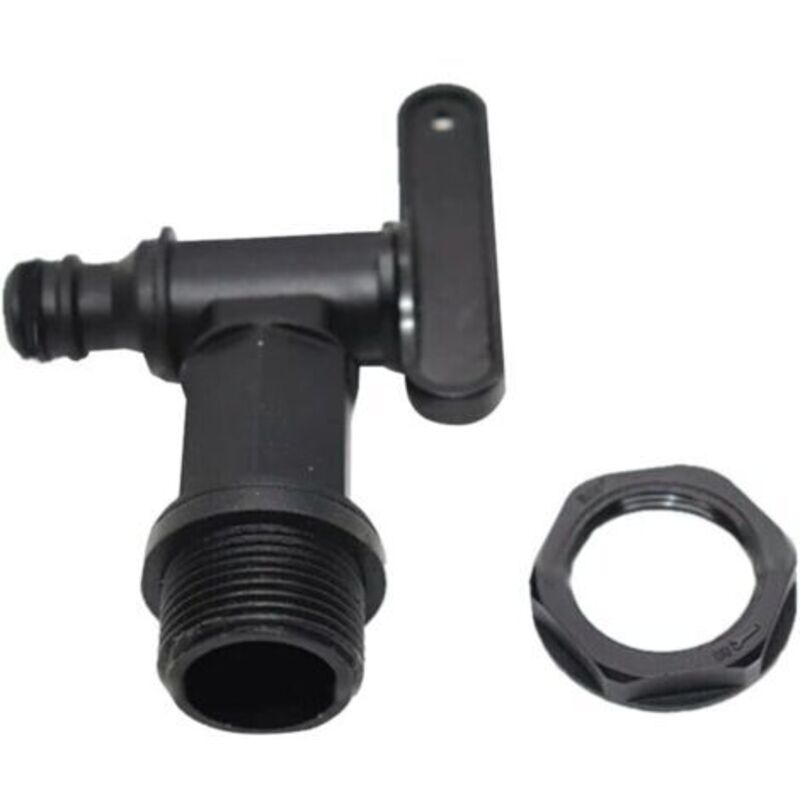 Kunststoffbehälterhahn 1000l, Ibc-wassertankadapter, Bewässerungsschlauchhahnadapter