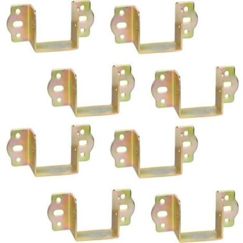 Befestigungsscharniere Für Möbel, Holzträgerbefestigung, 50 Mm Breite, Schienenhalterungen, Aufhängungsbefestigungen, Tischlerhaken, Metallbettrahmenbefestigung, 8 Stück