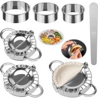 7-teiliges Nudelholz-set Für Gebäck, Ravioli-maschine, Ravioli-form, Teigtaschenform, Küchenutensilien Aus Edelstahl