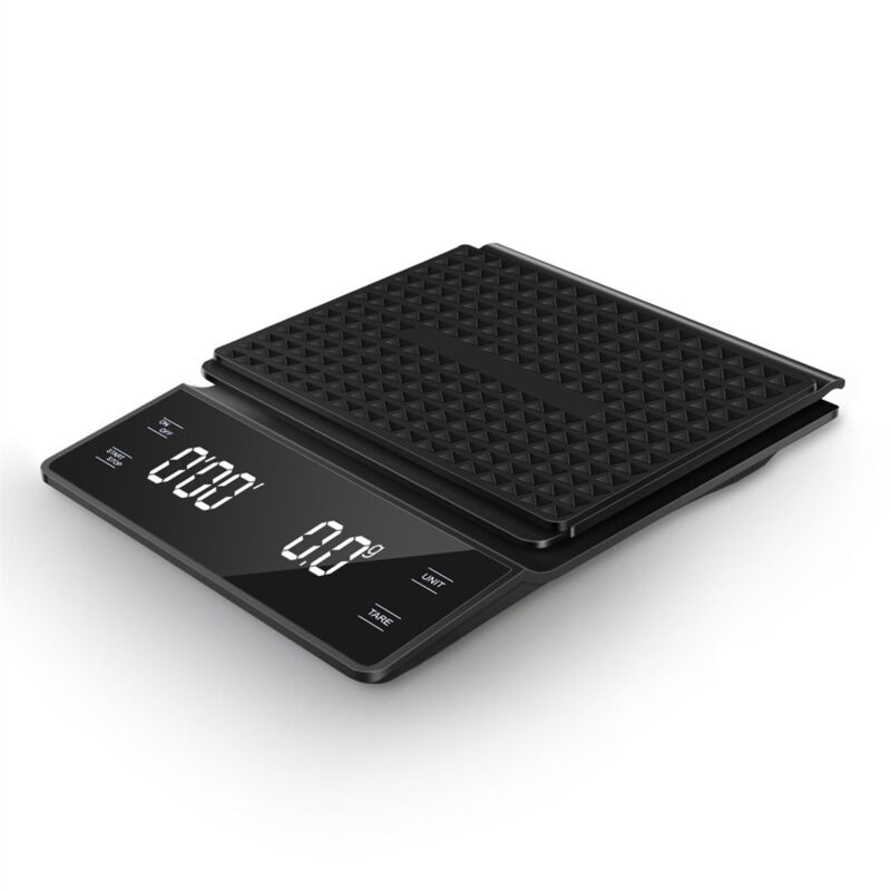 Waage Für Filterkaffee, Küchenwaage, Kleine Tragbare Waage Mit Touchscreen, 3 Kg Hohe Präzision 0,1 G, Batteriebetrieben.