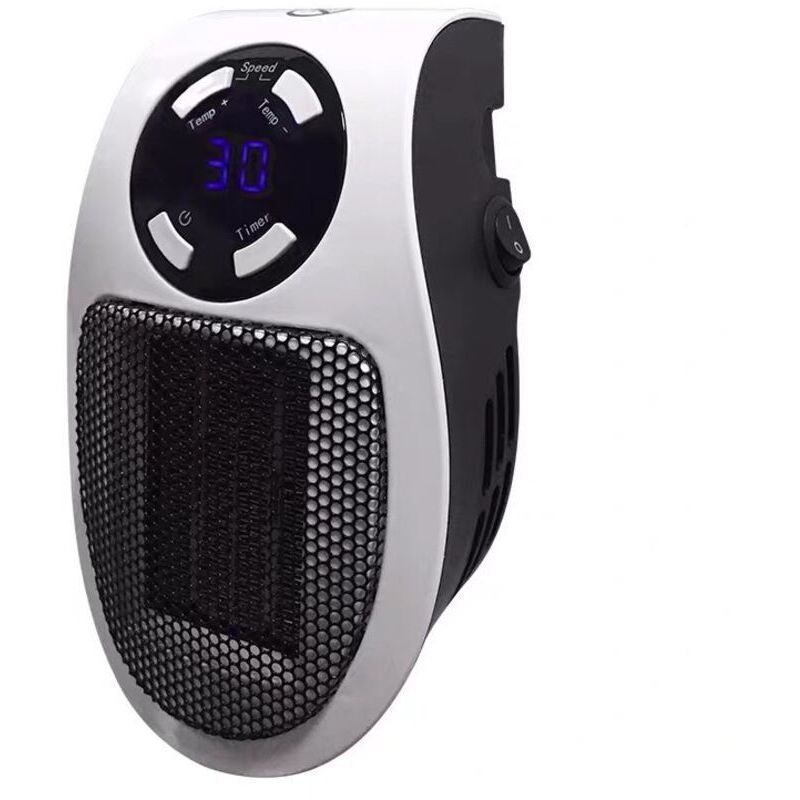 Steckbare Heizung, Mini-elektroheizung 500w, Einstellbarer Thermostat, Temperaturkontrollfunktion, Timer-funktion, Tragbare Heizung