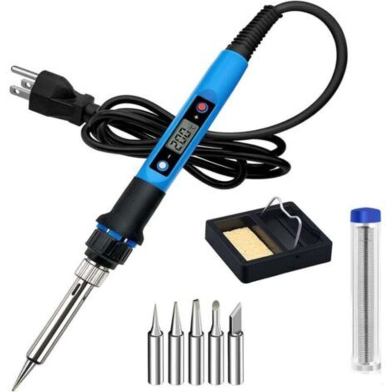 80w Professionelles Elektronik-lötkolben Mit Led-anzeige, Präziser Temperaturregelung - Lötset Für Diy-reparaturen
