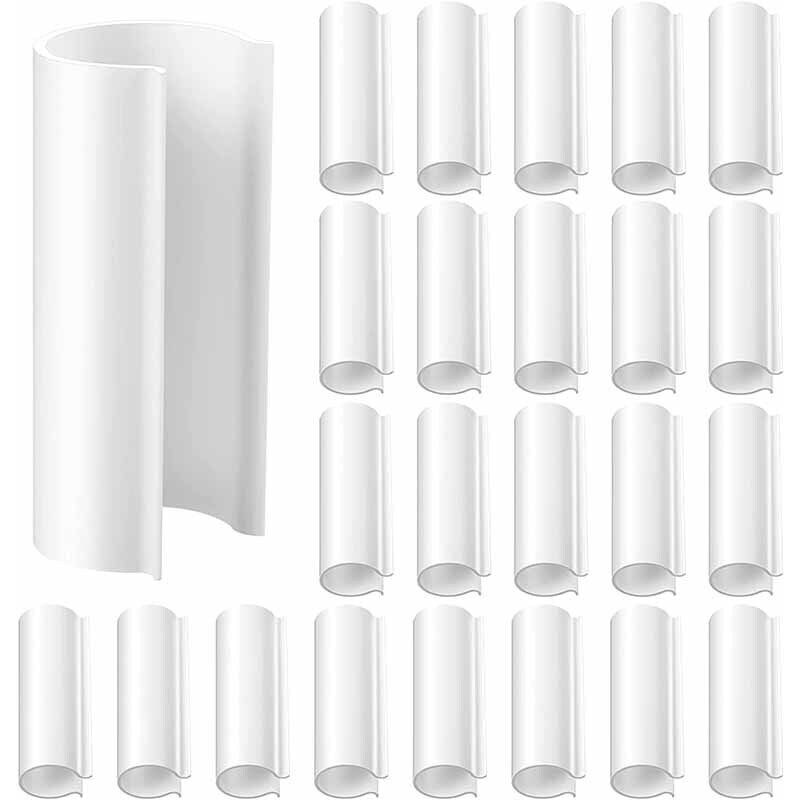 Serre Clips, 32er-pack Kabelbinder 19 Mm Zur Befestigung Von Abdeckungen An Gewächshäusern, Folien Und Pflanzen, Weiß