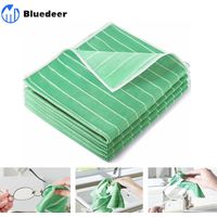 8 Bambus-chiffon-mikrofasertücher Für Fenster, Spiegel, Fliesen, Karosserie, Bambus-mikrofaser Für Glas, Haushalt Und Badezimmer