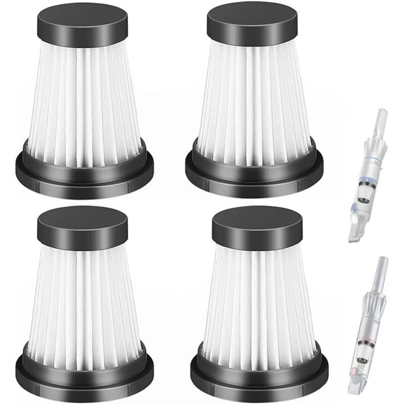 4er-pack Hepa-ersatzfilter Für Kabellose Staubsauger Moosoo K12, K12 Pro, K13, Genius Invictus One 1.0, X7 / 2.0 Und Foxnovo 13kpa Handstaubsauger-zubehör