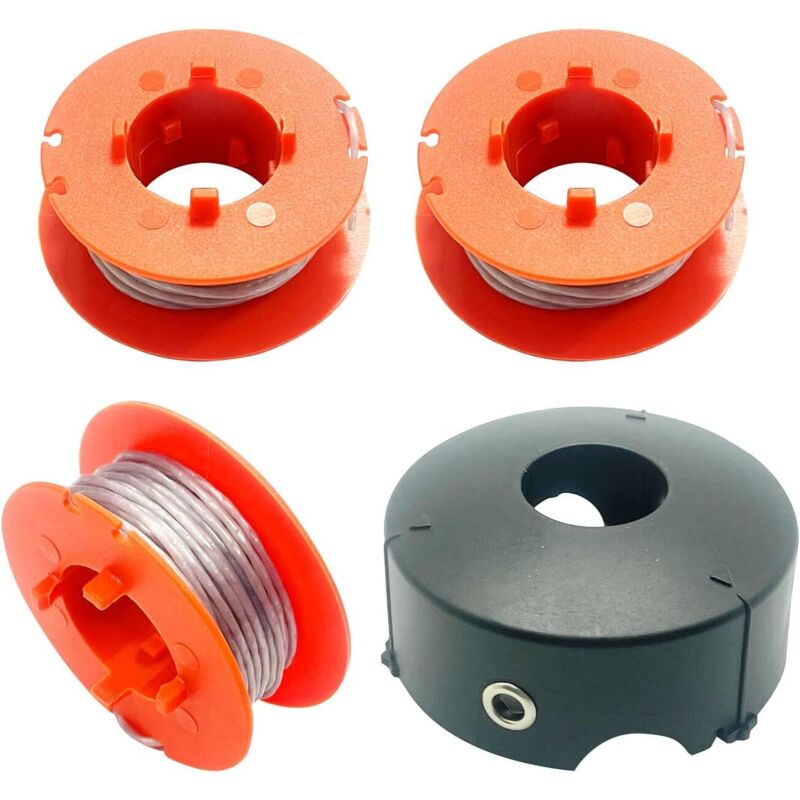 Fadenspule Für Bosch Art 23, 26, 30 Easytrim Und Combitrim, Weicher Faden Mit Automatischer Spule Pro-tap, 8 M X 1,6 Mm Mit Abdeckung F016l71088 (3 Spulen + 1 Abdeckung)