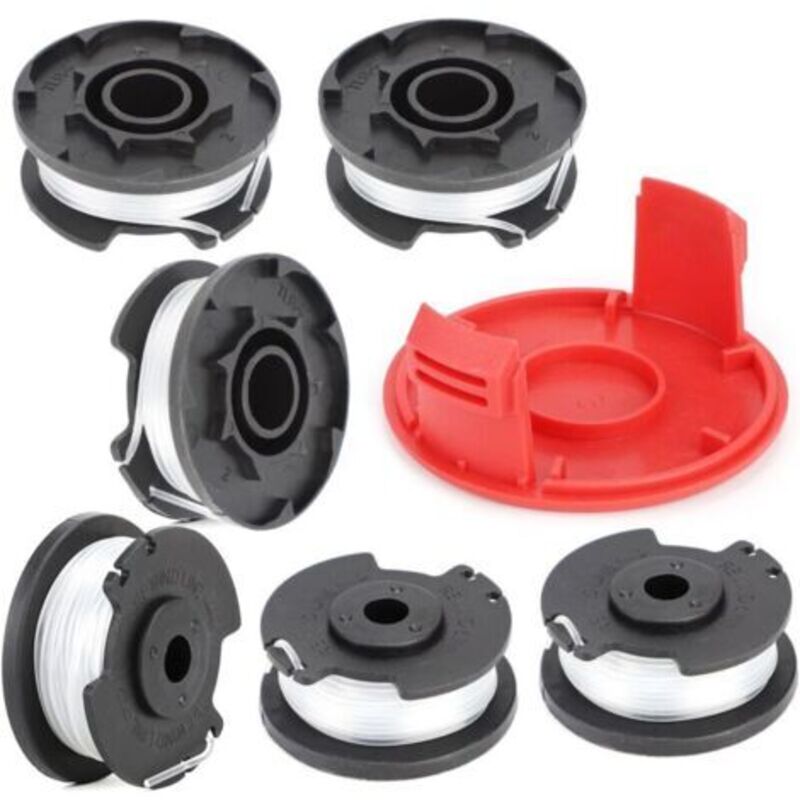 6er-pack Trimmerfaden-spulen Für Einhell Ge-ct 18/28 Li, Nylon-trimmerfaden Mit Abdeckkappe