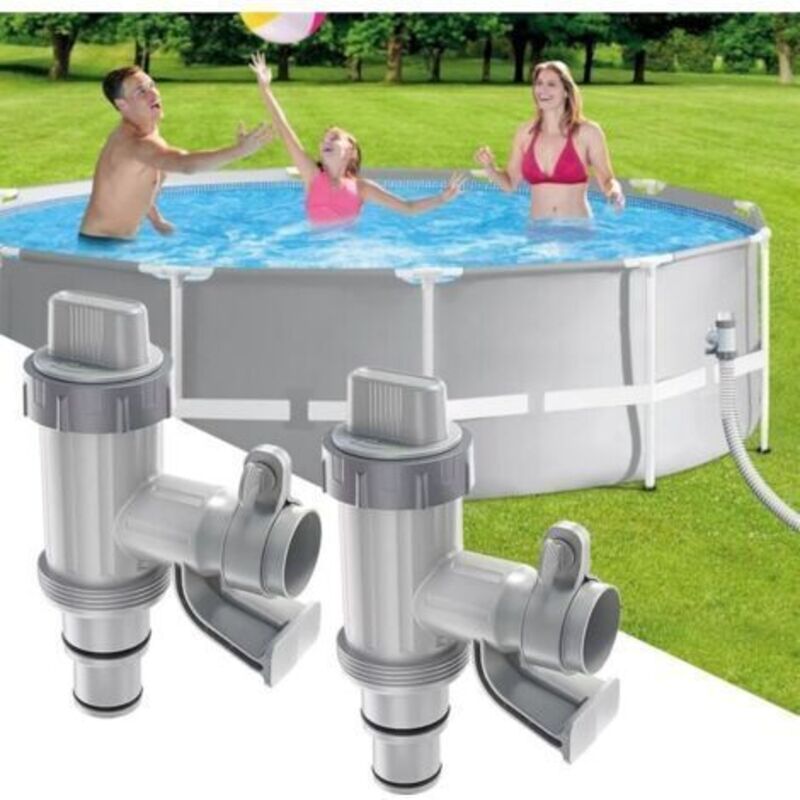 Poolhahn Plus Für Aufstellpools, 2-in-1 Kolbenventil, Ersatzteile Für Aufstellpool Und Pumpe