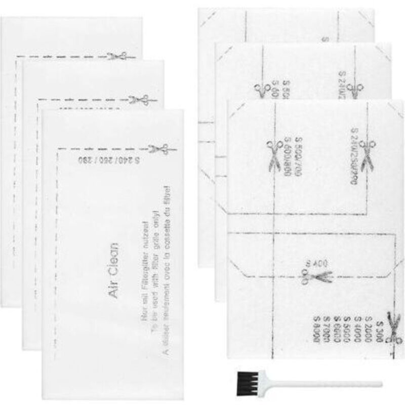 6 Stück Abluftfilter Mikrofilter Kompatibel Mit Miele C1/c2/c3/s400-s456i/s600-s658/s800-s858/s2000-s2999/s5000-s5999/s8