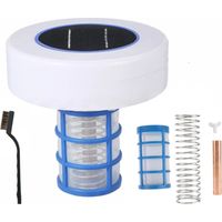 Solar-ionisator Für Schwimmbäder, Mini-schwimmbadzubehör Mit Kupfer- Und Silberionisation Für Oberirdische Und Eingebaute Pools, Inklusive Zusätzlichem Anodenset