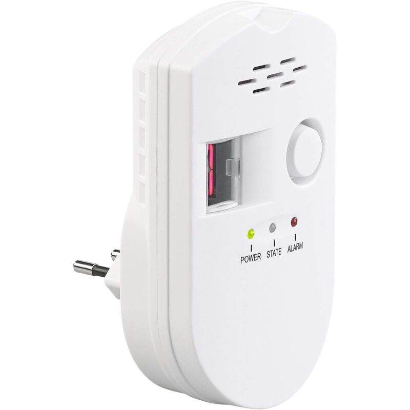 Rilevatore Di Gas Naturale: Rilevatore Multigass A Spina Per Gas Naturale E Gpl, 85 Db, Per Monossido Di Carbonio, Gas Naturale E Gpl, 85 Db (sensore Di Gas)