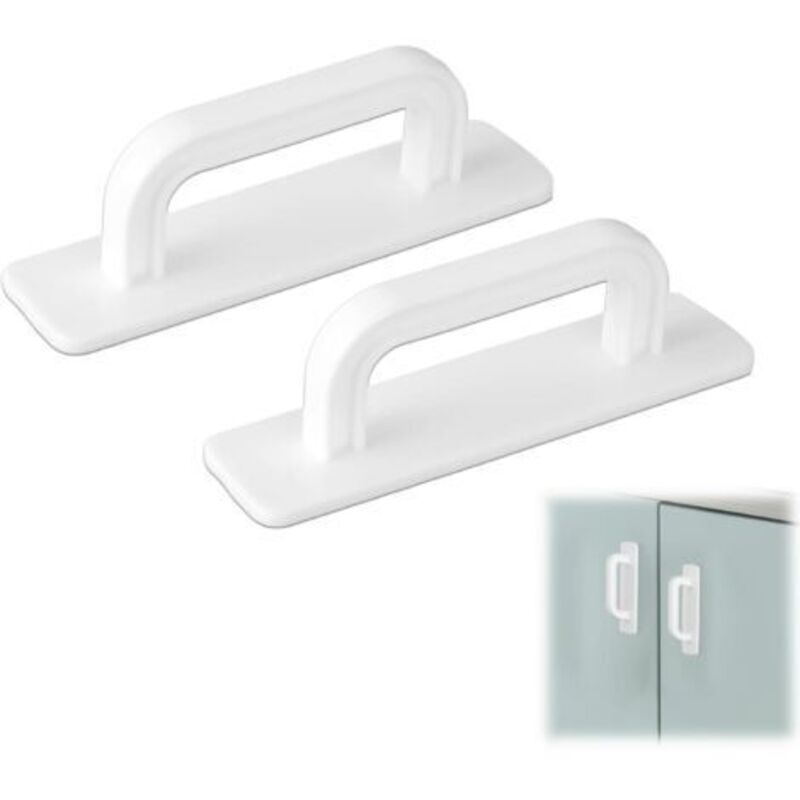 2er-set Selbstklebende Griffe, Außengriff Für Schiebetüren, Möbelgriff, Als Türgriff Für Balkon, Schrank, Außenbereich, 100 Mm, Zum Aufkleben, Ohne Bohren, Für Küchenschränke, Kleiderschrank