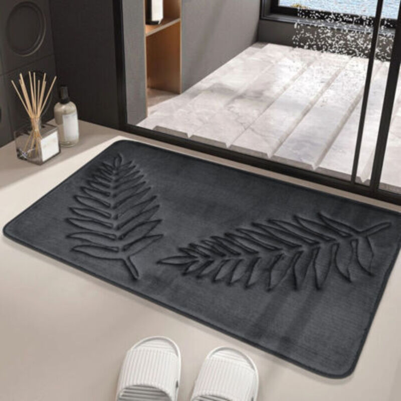 Badematte Aus Memory-schaum, 40 X 60 Cm Rutschfeste Badematte, Verdicktes Badezimmer-teppich, Saugfähige Duschvorlage, Weicher Und Komfortabler Atmungsaktiver Memory-schaum