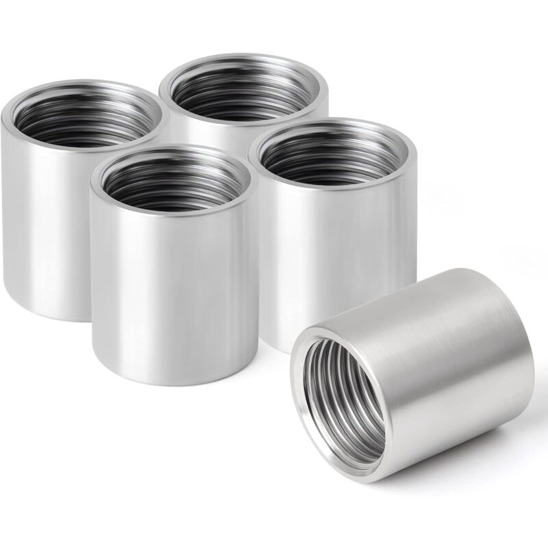 Gerade Weibliches Gewinde-rohrfitting Aus Edelstahl 1/2", Gerade Edelstahlfittings 304, Rohrleitungs-weiblich-fittings, 5 Stück (dn15)