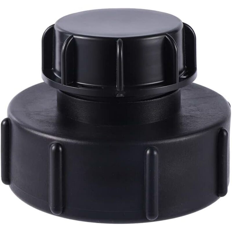 Ibc-adapter S100x8 Auf Reduzierung S60x6 Grobgewinde Mit Tankverschluss, Ibc-tankadapter, Schlauchanschluss Für Regenwassertank-ventil