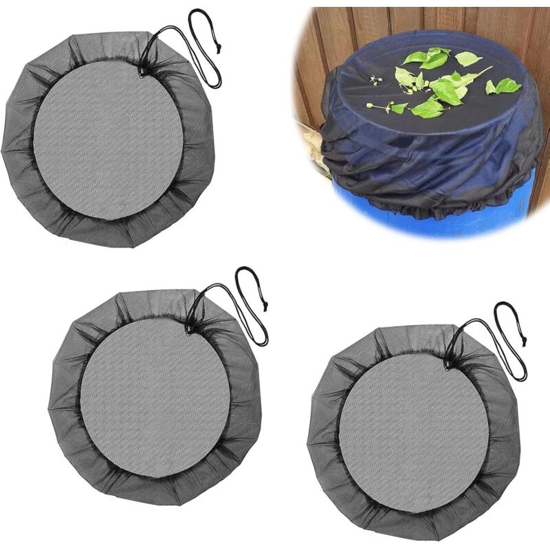 Netz Für Regenfässer 60 Cm, Polyester-wasserauffangnetz, Schutznetze Für Regentonnen, Geeignet Für 50-cm-fässer, Balkon, Garten, Rasen