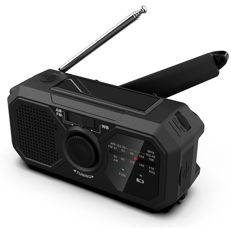 Tragbares Outdoor-notfallradio Mit Kurbel, Radio Mit Externer Batterie