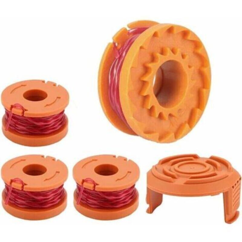 Fadenrollen Für Worx Wa0004.1 Rasenmäher (länge 3 M, Durchmesser ⌀1,65 Mm) Nylon-fadenrollen Wa0010 Für Alle 20 V Geräte (worx Wa0004.1, 4 Stück)