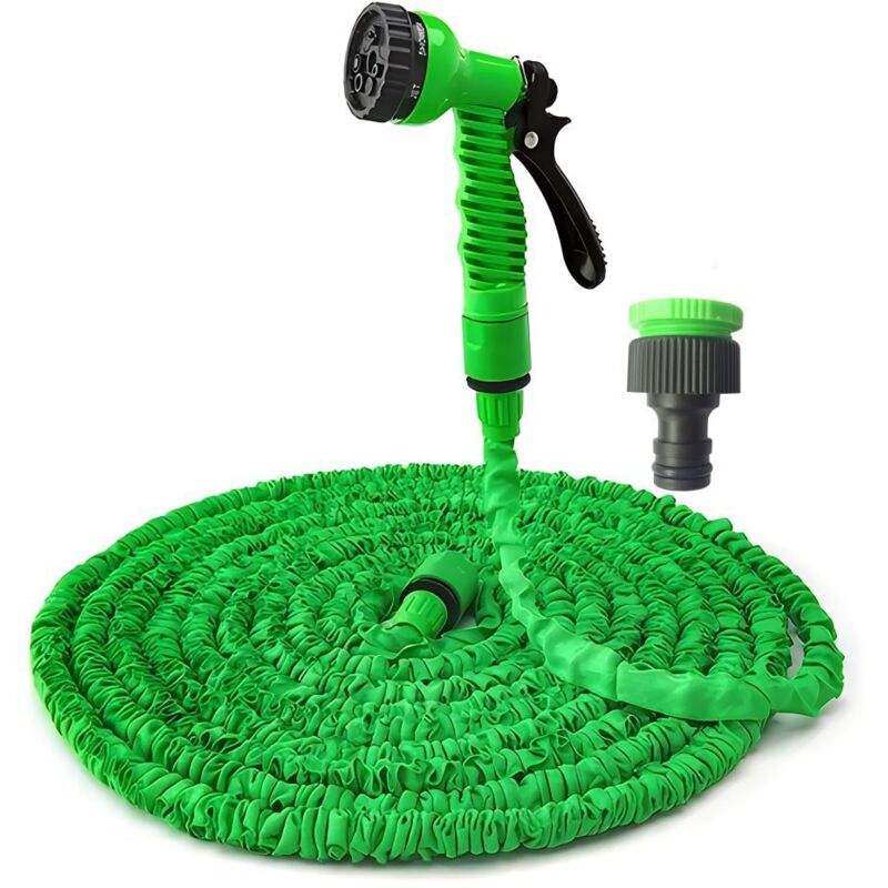 30 Meter Erweiterbarer Gartenschlauch Mit Hochdruck-wasserpistole, Ideal Zum Bewässern Von Pflanzen Und Autowaschen.