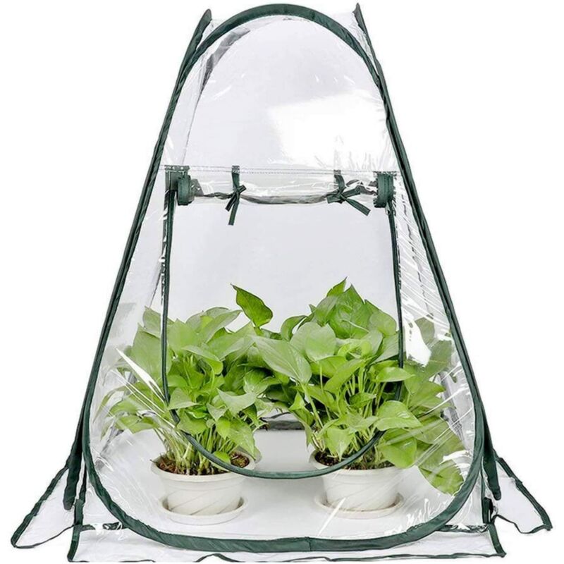 Faltbares Gewächshaus, Mini-gewächshaus Für Pflanzen Und Blumen, Gartenunterkunft Für Pflanzen, Pvc-gewächshaus Für Den Garten, Schutz Vor Kälte Und Frost.