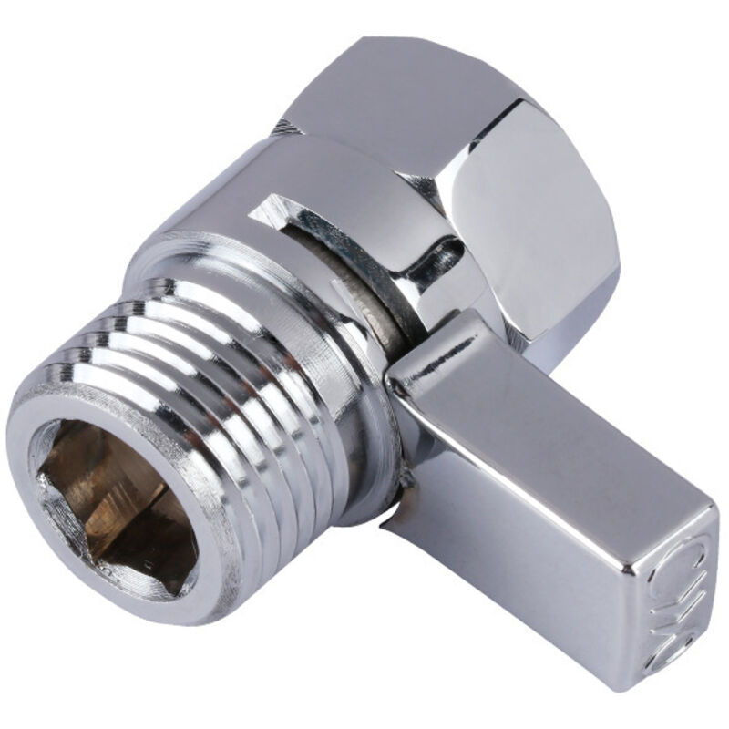 Absperrventil Für Dusch-pommeau - G1/2" Außengewinde, Verchromtes Eckventil, Absperrventil Für Universellen Wasserfluss, Verchromtes Eckventil Für Handbrause Und Duscharm