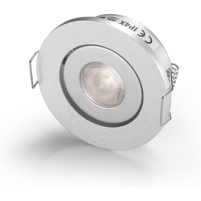 Einbauleuchte Faretto Led, 3w Warmweiß 3000k – Gehärtetes Pmma-glas – Einbautiefe 20 Mm – Durchmesser 40-45 Mm – Spannung 85-265 V Ac