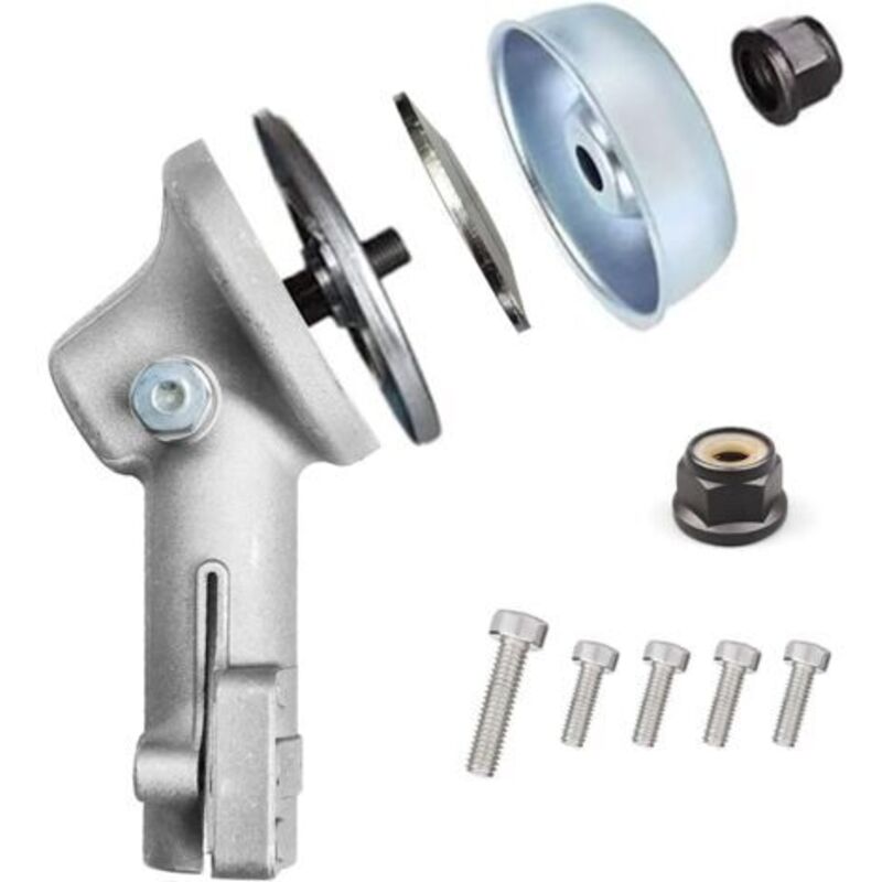 Getriebekopf Für Freischneider – 10 Zähne – Vierkantwelle 25,4 Mm – Leichtes Und Langlebiges Aluminium – Kompatibel Mit Fs56, Fs70, Fs91, Fs120, Fs250