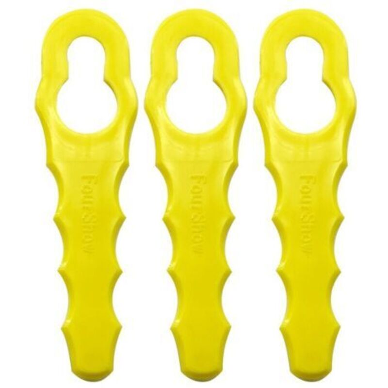 Inhhub 100er-pack Ersatzklingen Kompatibel Mit Ryobi Rasentrimmer, Doppelkopf Mit Gezahnten Klingen Rac155 Rac157 Rac158-inhhub