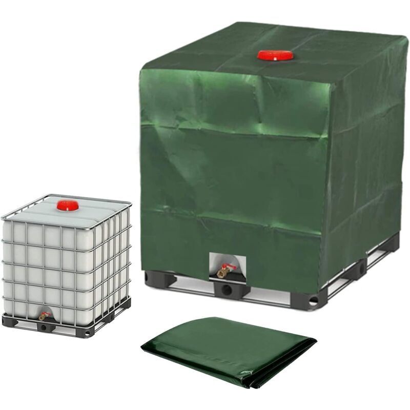 Schutzhülle Für Ibc-container 1000l – Wasserdichtes 210d Oxford-gewebe – Maße 120 X 100 X 116 Cm – Staub- Und Sonnenschutz