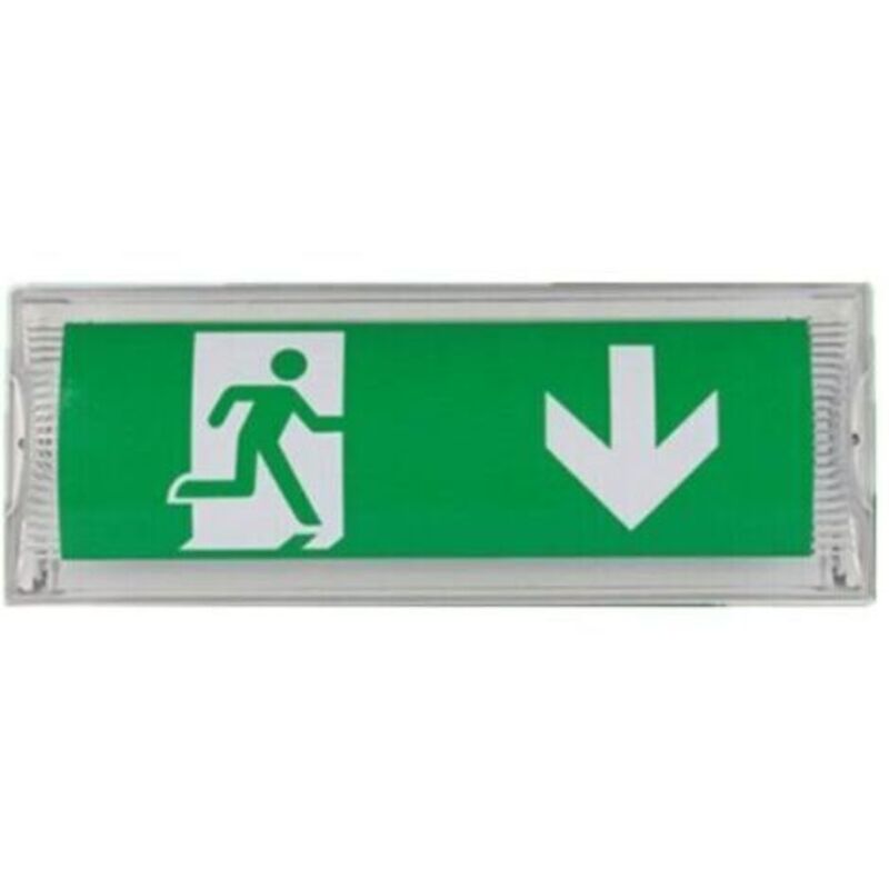Led-notbeleuchtungslampe Mit Notstrombatterie Für Bis Zu 3 Stunden, Schutzart Ip65, Ausgangs-/notfallanzeigetafel, Leuchtschild, Hell