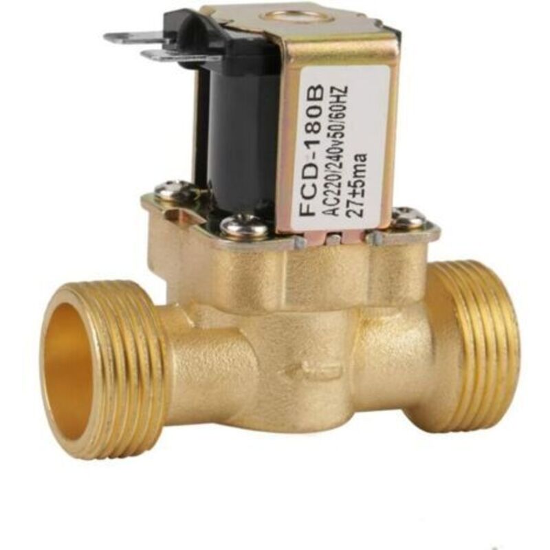 Magnetventil, Bidirektionaler Wassereinlass G1/2 Ac220v Elektronisches Magnetventil Normalerweise Geschlossen Ca 220v 240v Fcd-180b