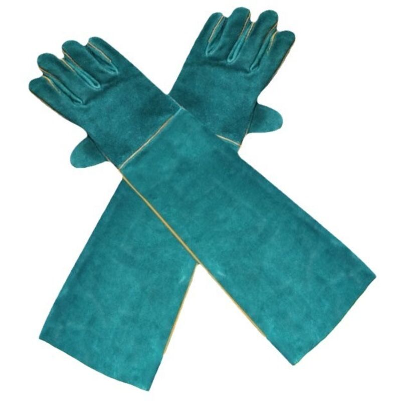 Anti-beiß-handschuhe Für Den Umgang Mit Tieren, Vielseitige 60 Cm Lange Leder-arbeitshandschuhe Für Schweißen, Gartenarbeit Oder Den Umgang Mit Hunden/katzen/vögeln/reptilien
