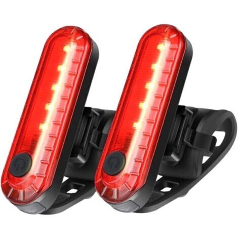 2 Stück Led-fahrrad-rücklicht, Usb-aufladbares Fahrradlicht, Leistungsstarke Led-frontscheinwerfer Für Fahrräder, Ip65 Wasserdicht Mit 4 Modi, Für Mountainbikes Und Fahrräder Von Longziming