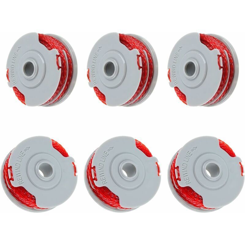 Flymo Fly021 6er-pack Doppelfadenspulen 0,2 Cm 4,9 M F016800385 Kompatibel Mit Contour 500 Xt, Power Trim Mini Auto St/xt/plus (6 Spulen)