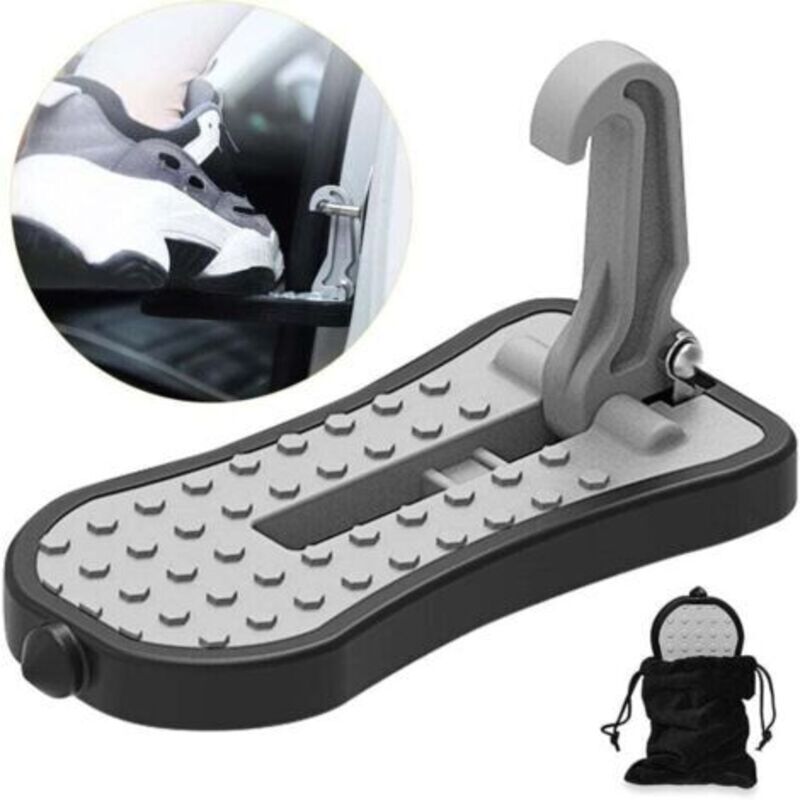 Auto-türpedal, Auto-türpedal Fußnagel Oder Pedal Mit Türriegelhaken Für Autos, Mit Zusatzpedal Und Sicherheitshammer (16 Cm, A