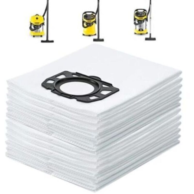 10er-pack Staubsaugerbeutel Für Kärcher Wd4 Wd5 Wd6 Mv4 Mv5 Mv6, Waschbarer Staubsaugerbeutel