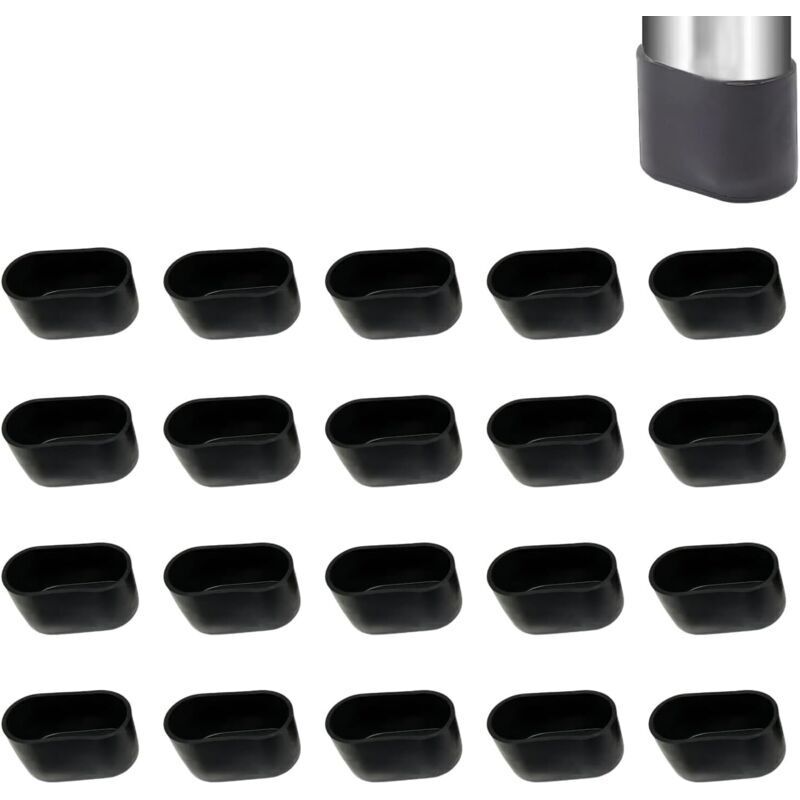 Ovale Gleiter Für Stuhlbeine, Schutz Für Stuhlbeine, Maße 30x15mm, 30er-set, Rutschfest Und Geräuschdämmend, Ideal Für Büro- Und Gartenmöbel