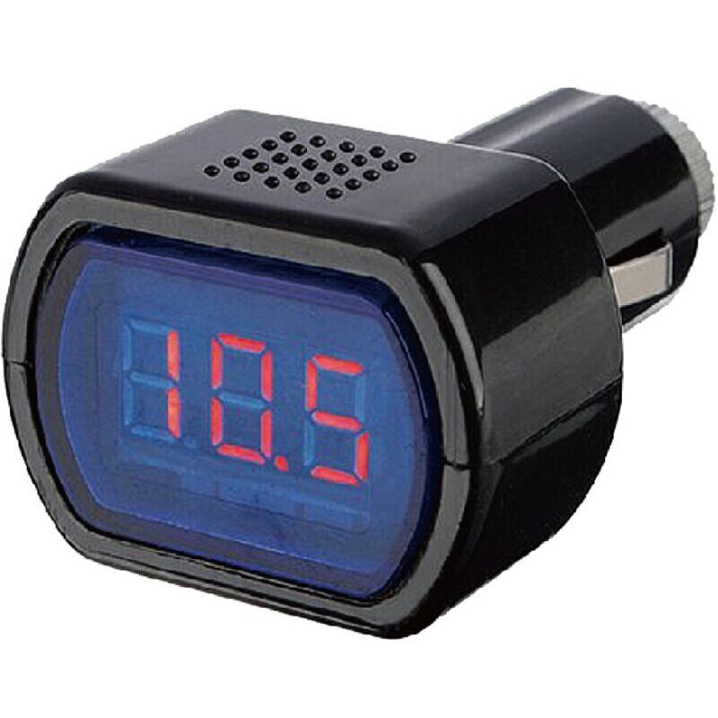 Led-voltmeter 12v/24v Für Zigarettenanzünder, Spannungstester Und Batteriedetektor Für Auto Und Lkw