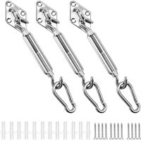 Befestigungsset Für Dreieckige Sonnensegel, Edelstahl 304, Zubehör-set Zur Befestigung Von Sonnensegeln, Montageset Für Sonnenschutzsegel (9-teiliges Set)