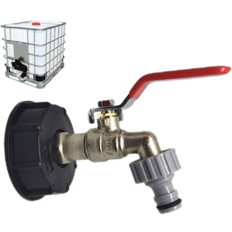 Für Ibc-adapter, Tank 1/2" Auslasshahn, Anschlussventil, Schlauchanschluss