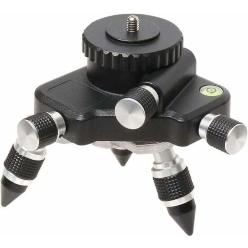 Laser-nivellier-adapter – 360° Drehbare Basis Für Laser-nivellier-stativanschluss, Schwenkbare Stativbasis Als Adapter Für Nivelliergeräte Mit 6,35 Mm Und 5/8 Zoll