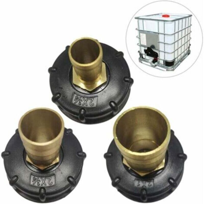 3 Stück Mamelon-schnellkupplung Für 1000-l-tank, Multitanks-anschluss, Messing-schlauchverbinder, Ibc-tank-adapter (20 Mm + 25 Mm + 32 Mm)