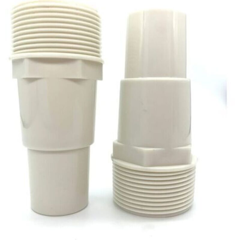 Pumpenschlauchadapter Für Schwimmbadfilter 1 1/4"-1 1/2" Gewinde 1,5" Pvc-anschlussstück 417-6060 (2er-pack)