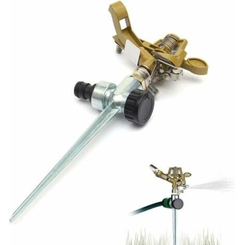 Kreisförmiger Sprinkler, Grüner Kreisförmiger Rasensprinkler, Gartensprüher, Hochwertiger 360°-kreisförmiger Sprinkler