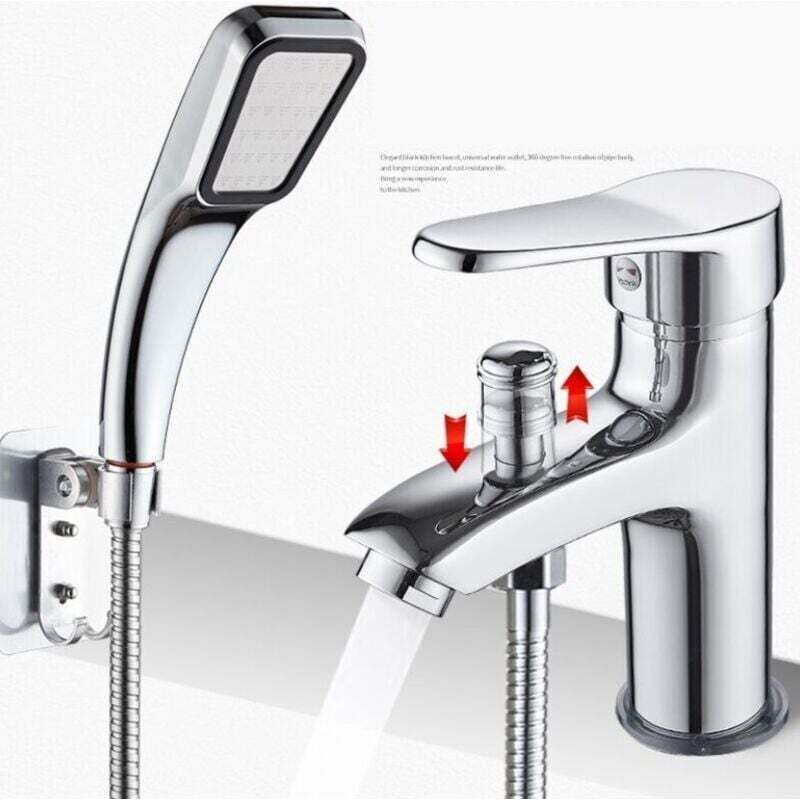 Einloch-duscharmatur Aus Legierung – Integrierter Temperaturbegrenzer – Rückschlagventil – Inklusive Handbrause-set