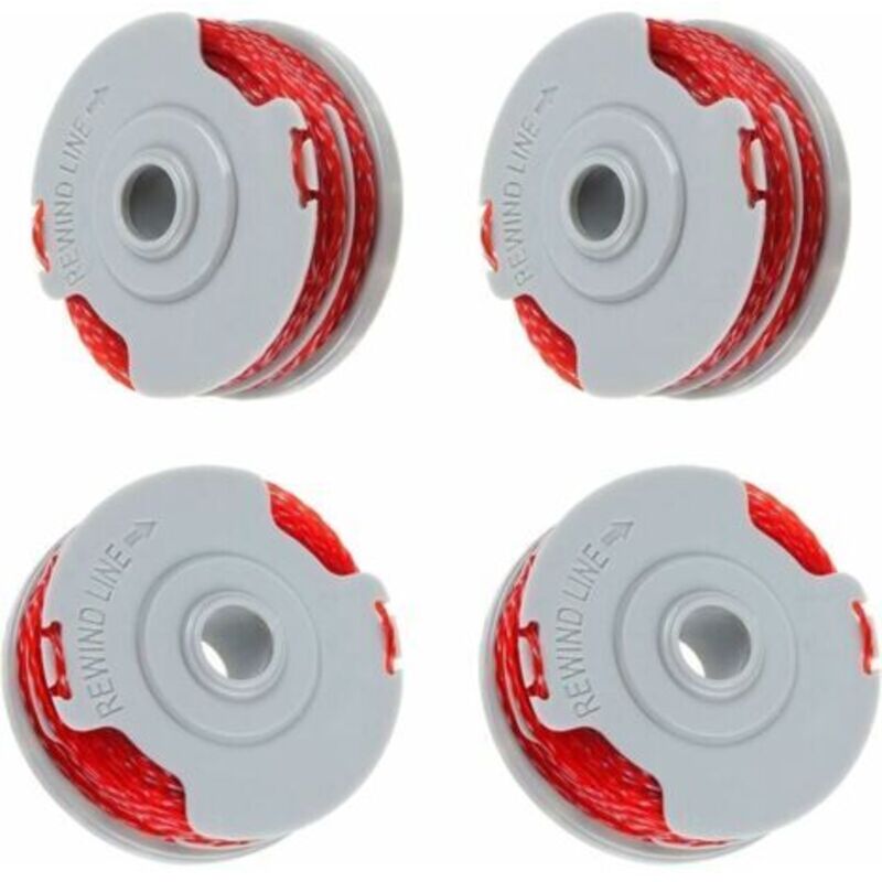 Ersatz-fadenspule Für Rasentrimmer, 1,5 Mm – 10 M – Langlebiges Abs Und Nylon – Automatische Nachführung – 4er-pack - Fly021